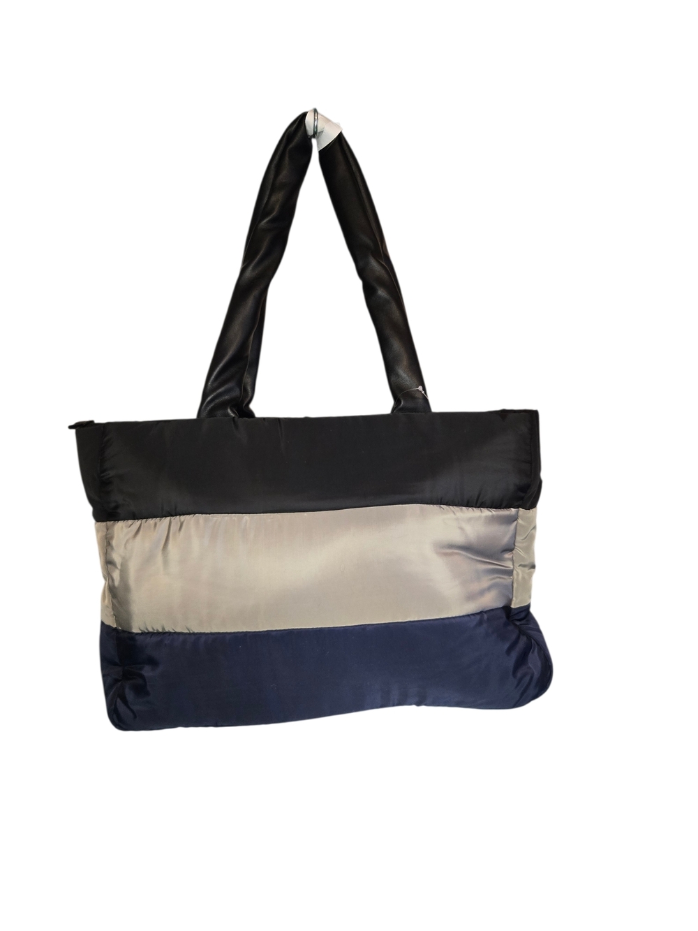 Chinese Laundry Black and Gray Puffer Tote - Picture 2 of 8